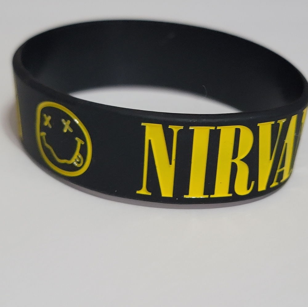 Nirvana band logo bracelet kurt Cobain new
